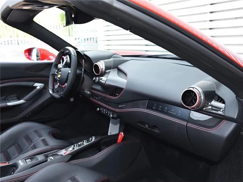 Dry Carbon Fiber 2019 to 2023 F8 Tributo Spider LHD Right Side AC Outlet Dash Vent Panel for  F8